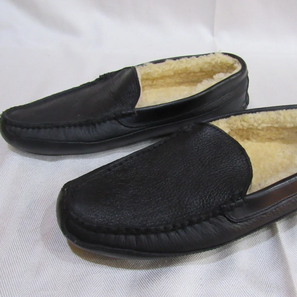 Alan Edmonds men's lined slippers - Picture 2 of 6